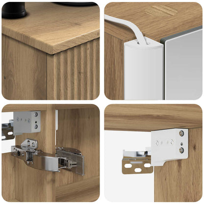 vidaXL Bathroom Furniture Set 6 pcs Artisan Oak
