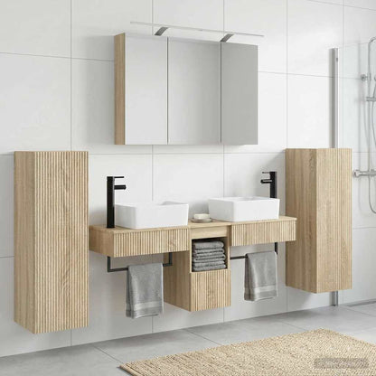 vidaXL Bathroom Furniture Set 6 pcs Sonoma Oak