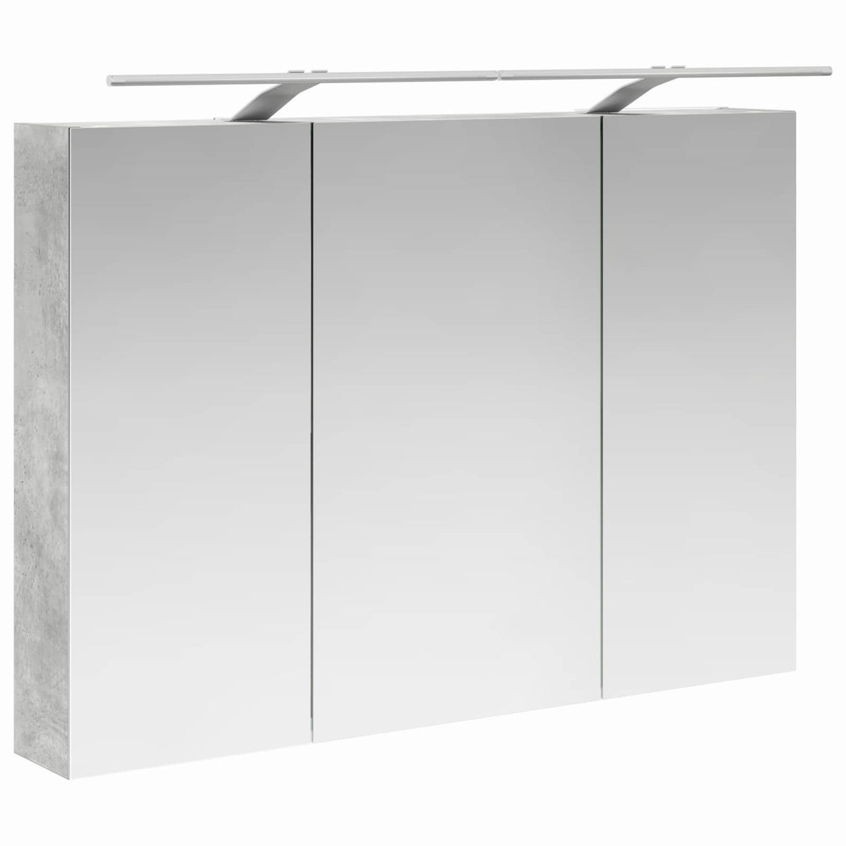 vidaXL Bathroom Furniture Set 6 pcs Concrete Grey