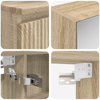 vidaXL Bathroom Furniture Set 6 pcs Sonoma Oak