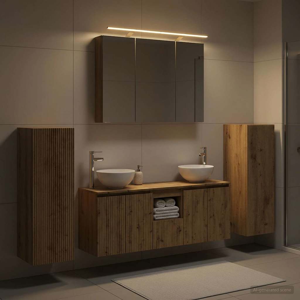 vidaXL Bathroom Furniture Set 6 pcs Artisan Oak