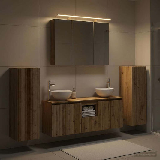 vidaXL Bathroom Furniture Set 6 pcs Artisan Oak
