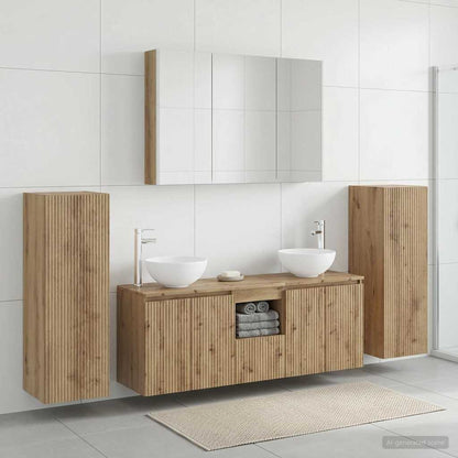 vidaXL Bathroom Furniture Set 6 pcs Artisan Oak