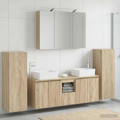 vidaXL Bathroom Furniture Set 6 pcs Sonoma Oak