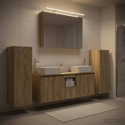 vidaXL Bathroom Furniture Set 6 pcs Sonoma Oak