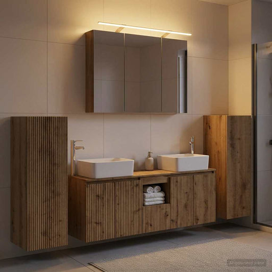 vidaXL Bathroom Furniture Set 6 pcs Artisan Oak