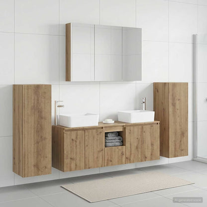 vidaXL Bathroom Furniture Set 6 pcs Artisan Oak