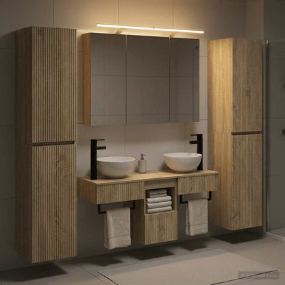 vidaXL Bathroom Furniture Set 6 pcs Sonoma Oak