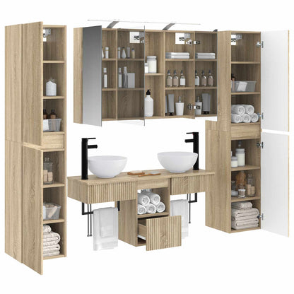 vidaXL Bathroom Furniture Set 6 pcs Sonoma Oak