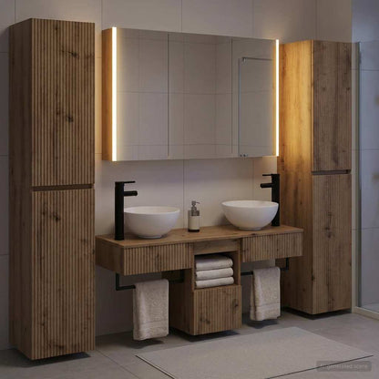 vidaXL Bathroom Furniture Set 6 pcs Artisan Oak