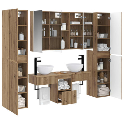 vidaXL Bathroom Furniture Set 6 pcs Artisan Oak