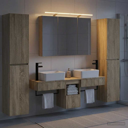 vidaXL Bathroom Furniture Set 6 pcs Sonoma Oak