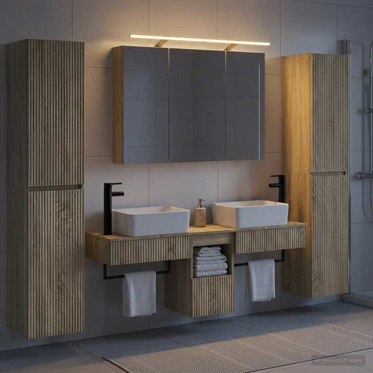 vidaXL Bathroom Furniture Set 6 pcs Sonoma Oak