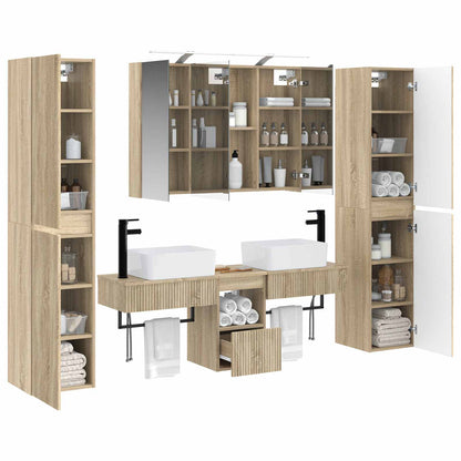 vidaXL Bathroom Furniture Set 6 pcs Sonoma Oak