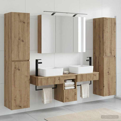 vidaXL Bathroom Furniture Set 6 pcs Artisan Oak