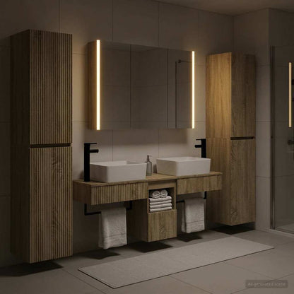 vidaXL Bathroom Furniture Set 6 pcs Sonoma Oak