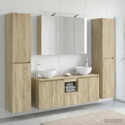 vidaXL Bathroom Furniture Set 6 pcs Sonoma Oak