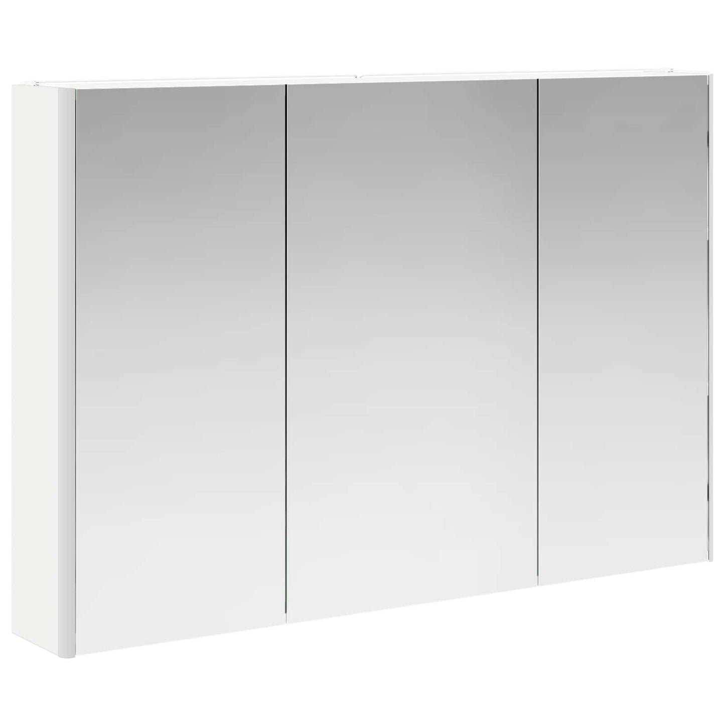 vidaXL Bathroom Furniture Set 6 pcs White Engineered Wood and Glass