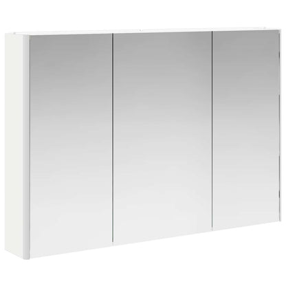 vidaXL Bathroom Furniture Set 6 pcs White Engineered Wood and Glass