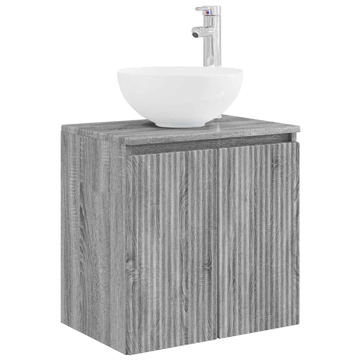 vidaXL Bathroom Furniture Set 6 pcs Grey Sonoma