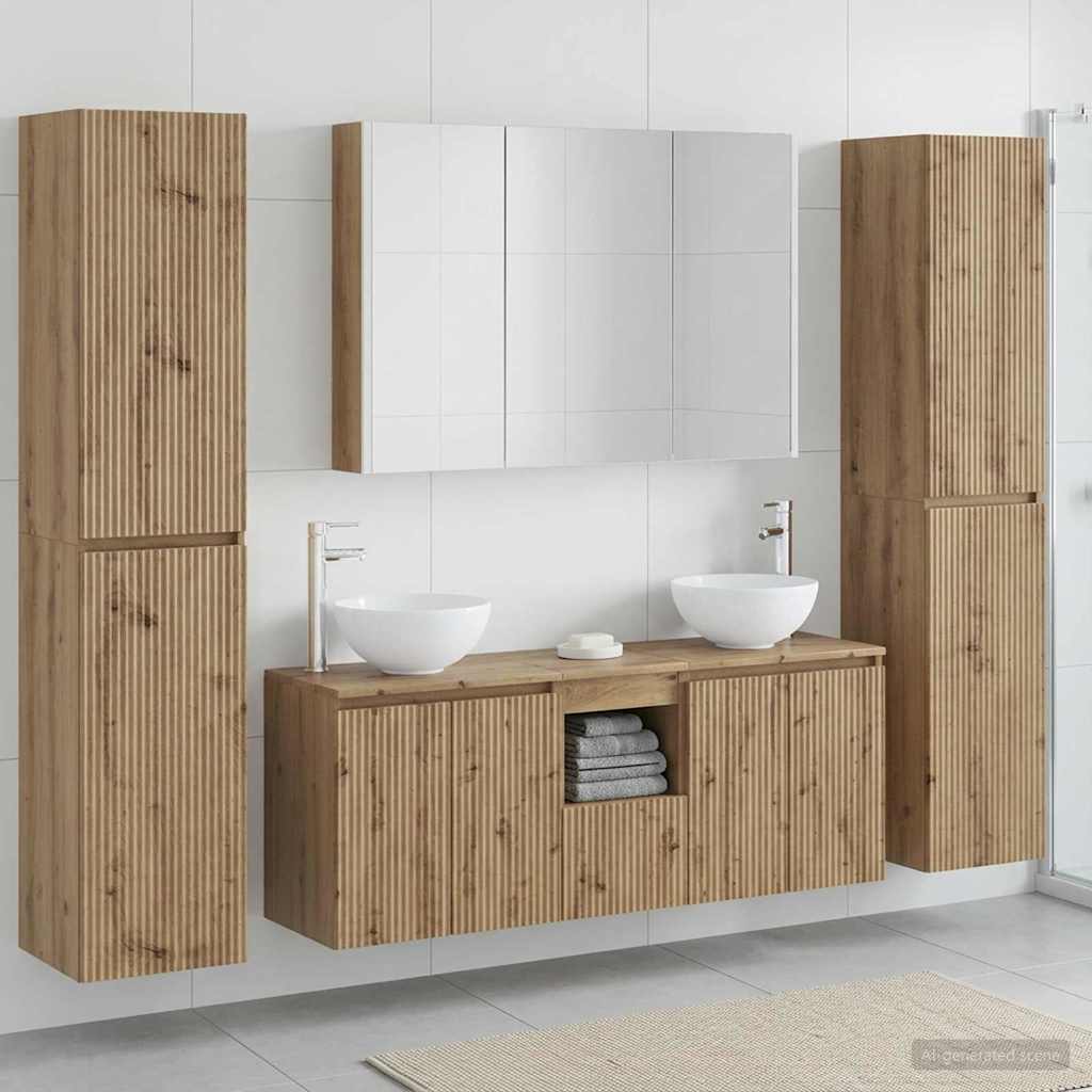 vidaXL Bathroom Furniture Set 6 pcs Artisan Oak