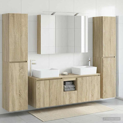 vidaXL Bathroom Furniture Set 6 pcs Sonoma Oak