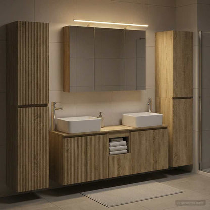 vidaXL Bathroom Furniture Set 6 pcs Sonoma Oak