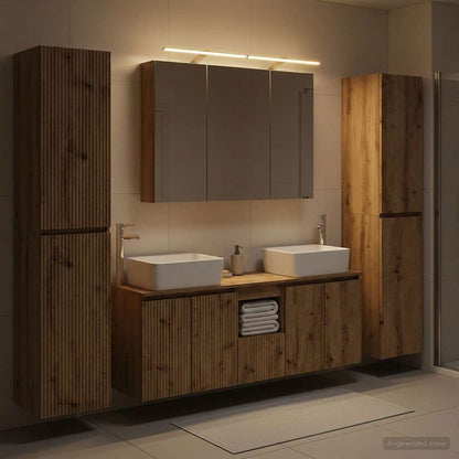 vidaXL Bathroom Furniture Set 6 pcs Artisan Oak