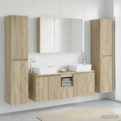vidaXL Bathroom Furniture Set 6 pcs Sonoma Oak