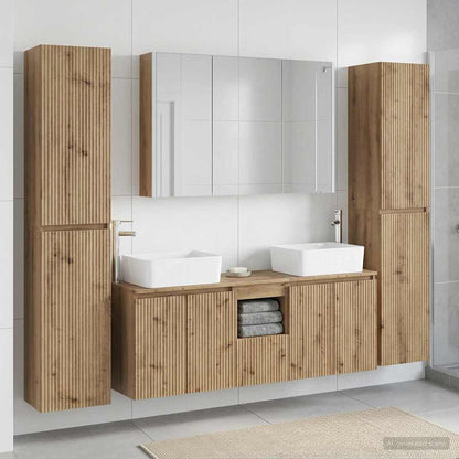 vidaXL Bathroom Furniture Set 6 pcs Artisan Oak