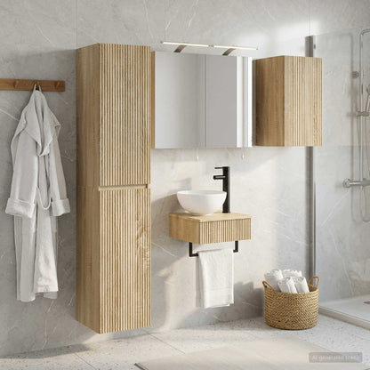vidaXL Bathroom Furniture Set 5 pcs Sonoma Oak