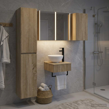vidaXL Bathroom Furniture Set 5 pcs Sonoma Oak