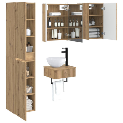 vidaXL Bathroom Furniture Set 5 pcs Artisan Oak