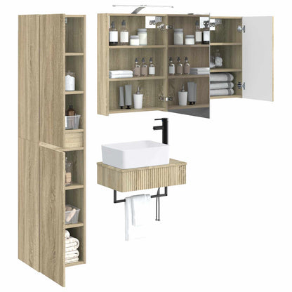 vidaXL Bathroom Furniture Set 5 pcs Sonoma Oak