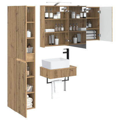 vidaXL Bathroom Furniture Set 5 pcs Artisan Oak