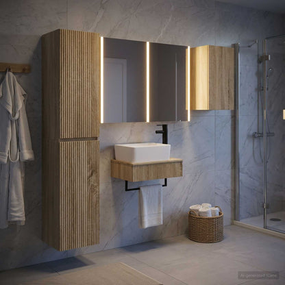 vidaXL Bathroom Furniture Set 5 pcs Sonoma Oak