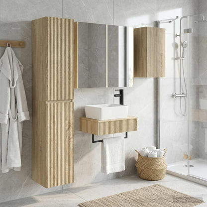 vidaXL Bathroom Furniture Set 5 pcs Sonoma Oak