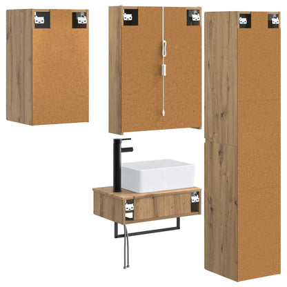 vidaXL Bathroom Furniture Set 5 pcs Artisan Oak