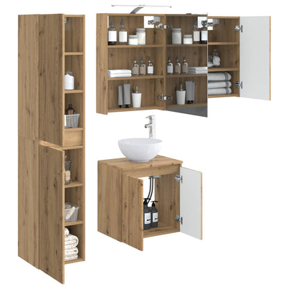 vidaXL Bathroom Cabinet Set 5 pcs Artisan Oak 50 x 14.5 x 70 cm