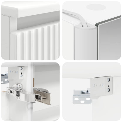 vidaXL Bathroom Cabinet Set 5 pcs White 53 x 15.5 x 70 cm