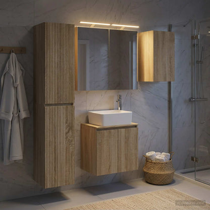 vidaXL Bathroom Cabinet Set 5 pcs Sonoma Oak Engineered Wood