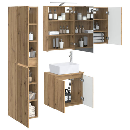 vidaXL Bathroom Cabinet Set 5 pcs Artisan Oak 50 x 14.5 x 70 cm