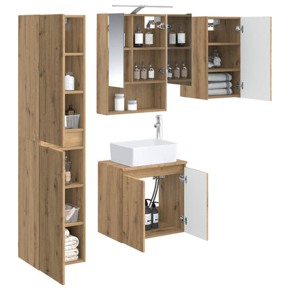 vidaXL Bathroom Cabinet Set 5 pcs Artisan Oak 50 x 14.5 x 70 cm