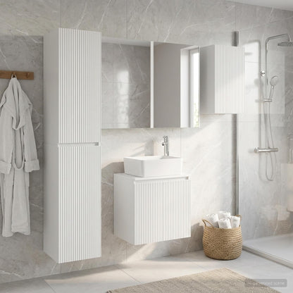 vidaXL Bathroom Cabinet Set 5 pcs White Engineered Wood