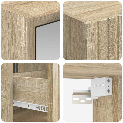 vidaXL Bathroom Cabinet Set 5 pcs Sonoma Oak 40 x 10.5 x 60.5 cm