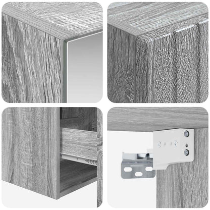 vidaXL Bathroom Cabinet Set 5 pcs Grey Sonoma 43 x 16 x 62.5 cm