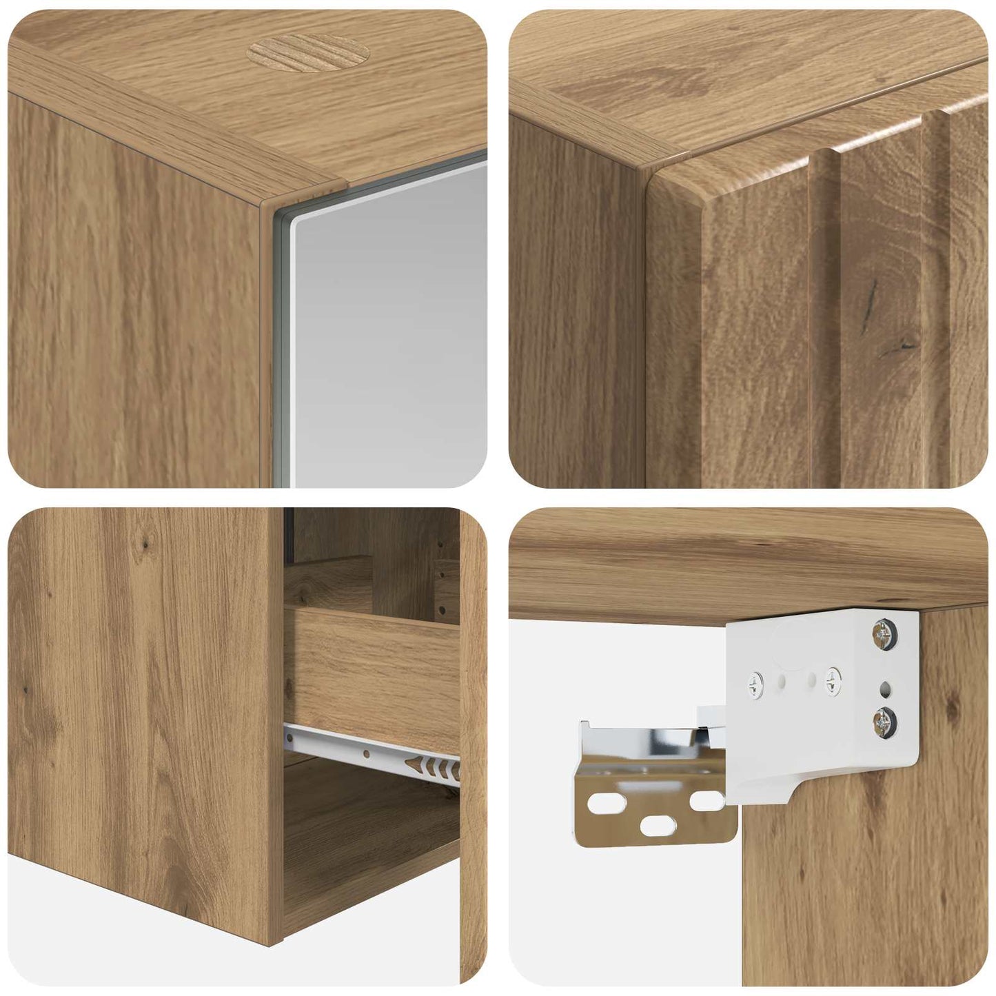 vidaXL Bathroom Cabinet Set 5 pcs Artisan Oak 43 x 16 x 62.5 cm