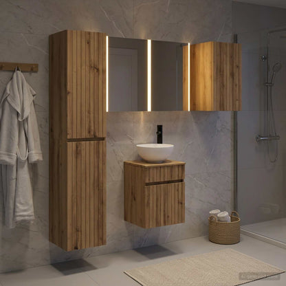 vidaXL Bathroom Cabinet Set 5 pcs Artisan Oak Engineered Wood