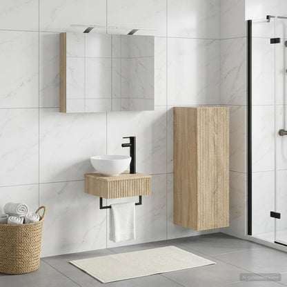 vidaXL Bathroom Cabinet Set 4 pcs Sonoma Oak Engineered Wood