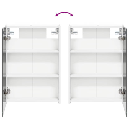 vidaXL Bathroom Cabinet Set 4 pcs White 43 x 11.5 x 60.5 cm